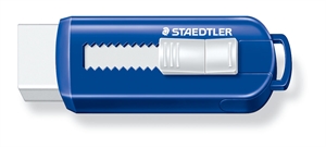 Staedtler Radieră fără PVC cu funcție de împingere albastru/alb